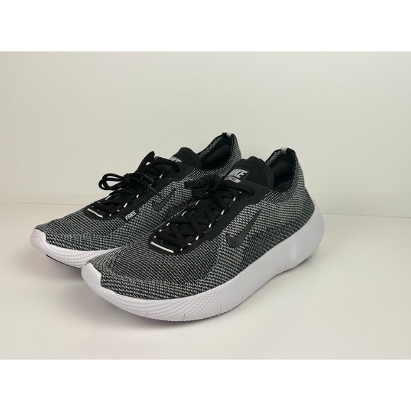 Nike Free 2025 Flyknit Running Shoes Men\'s Size 10 Black/White HF1078-004